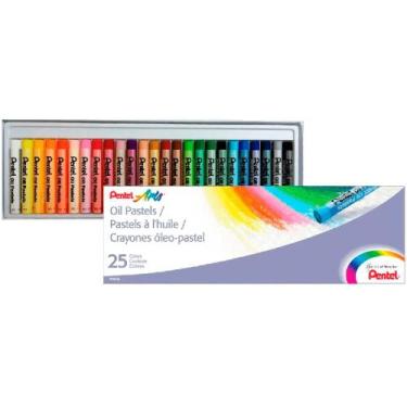 Imagem de Giz Pastel Oleoso 25 Cores - Pentel