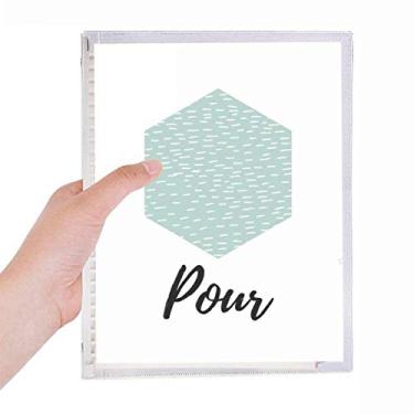 Imagem de Caderno de arte de plantas abstratas com folhas soltas diário recarregável White Spots