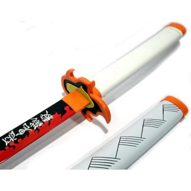 Imagem de Espada Katana De Bambu Cosplay Kimetsu no Yaiba Kyojuro Rengoku 21513