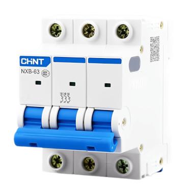 Imagem de Disjuntor Tripolar Curva C NXB-63 – Chint | 6A 6kA Cód. 814168