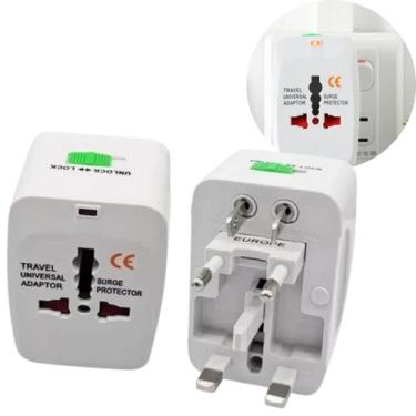 Imagem de Adaptador Universal de Tomada Pro - Ideal para Viagens EUA, Europa, Ja