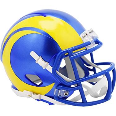 Imagem de Riddell NFL Los Angeles Rams Speed Mini Capacete de Futebol Americano Azul, Adulto, Unissex-Adultos