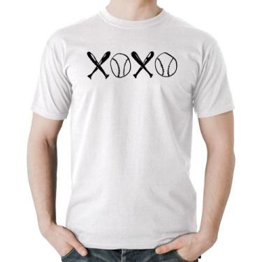 Imagem de Camiseta Algodão Xoxo Baseball - Foca na Moda, Branco, G