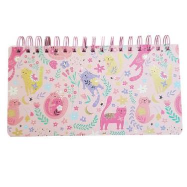 Imagem de Planner Semanal Não Datado Espiral - Permanente - Gatinhos Fofos Gato 