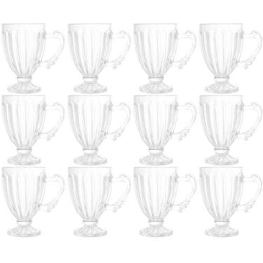 Imagem de Conjunto 12 Xícaras de Café 100ml Cristal Imperial Lyor Taças para Caf