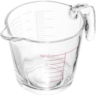 Imagem de Jarra Medidora de Vidro 500ml Lyor Alça com Marcação para Receitas Cop