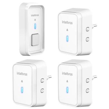 Imagem de Campainha Sem Fio Longo Alcance Plug & Play Bivolt 3 Pontos - Intelbra