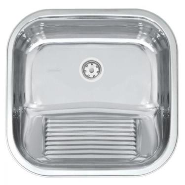 Imagem de Tanque Tramontina Hera 23L Aço Inox Polido 40x40cm c/Válvula