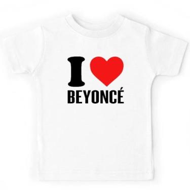 Imagem de Camiseta Masculina I Love Beyonce Cantora Camisa Algodão - SEMPRENALUT