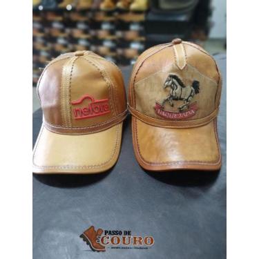 Imagem de Boné em couro legítimo - Couro forte