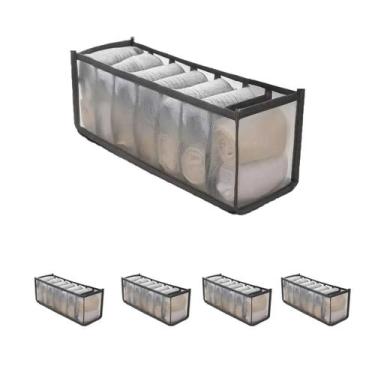 Imagem de 4un Organizador gaveta meia cuecas calcinhas 7 div colmeia - clink