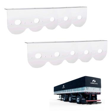 Imagem de 2 Suportes Lanterna 5 Marias Librelato 85mm Inox