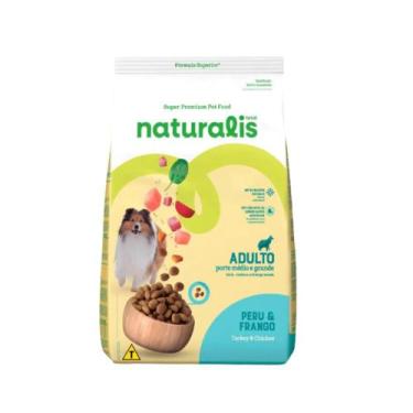 Imagem de Ração Naturalis Cães Adultos Médio Grande Peru e Frango 20Kg - ADM