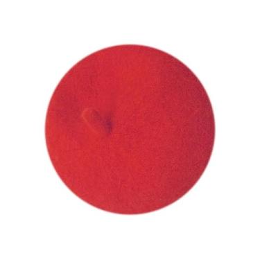 Imagem de Chapéu de lã de cachorro gato boina fofa chapéu de orelha de cachorro touca de cabeça boina francesa para cachorro gato fantasia de Natal acessório de cabelo adereços de foto (vermelho, tamanho único)