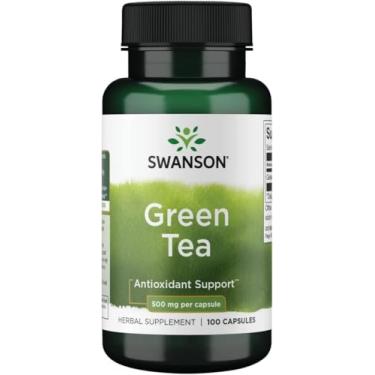Imagem de Chá Verde 500mg Swanson 100 Capsulas Importado