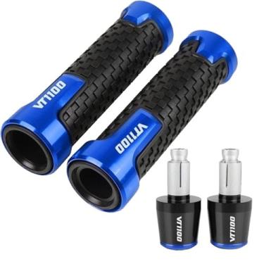 Imagem de Motorcycle Throttle Handle Grips，replacement part，Handlebar Grips Powersports Grips Accessories, For VT1100 VT 1100 1995-2007 1996 1997