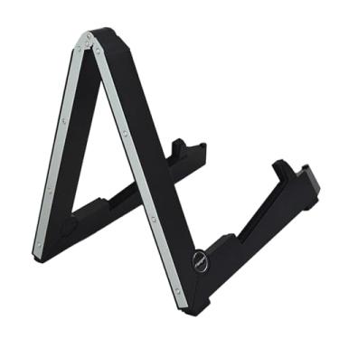 Imagem de Dynwave Suporte de guitarra elétrica dobrável, economizador de espaço, elegante e leve, suporte de chão com estrutura em a, de guitarra para banjo e baixo,