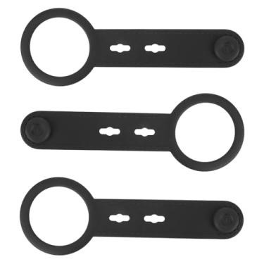 Imagem de BOXOB 3 Peças de Suporte Toalhas Mão para Parede Banheiro, Preto Silicone Ajustável Suporte Toalhas Ganchos para Banheiro Cozinha