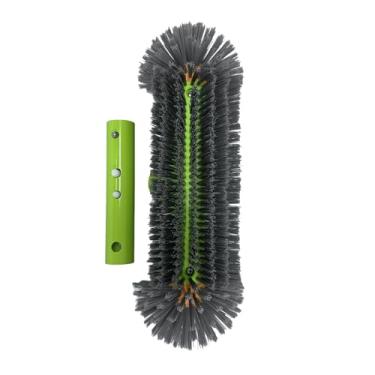 Imagem de Bothyi Escova de limpeza de piscina de 13" com cerdas de nylon de alta resistência e ponta redonda para uso interno e externo