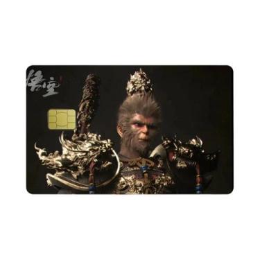 Imagem de Película Adesiva Holográfica 3D Black Myth Wukong Para Cartão De Crédi
