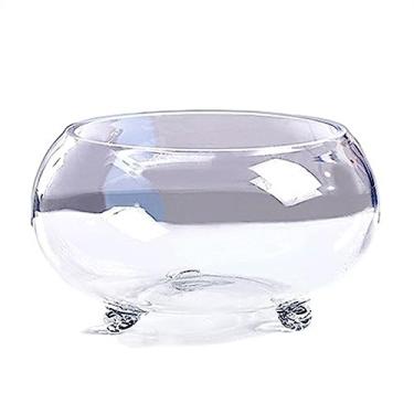 Imagem de Tanque de Peixes Tanque de Peixes de Vidro Transparente Espessado Tanque de Tartaruga com Suporte Pequeno Tanque Ecológico Casa Sala de Estar Escritório Desktop Tigela de Peixes (Grande)