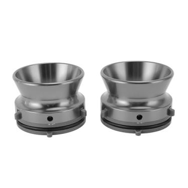Imagem de XUXHOU Adaptador Universal de Cubo Universal de 1/4 de 10 Polegadas de Alumínio de Alumínio Dispositivo de Carregamento para Studer Revox Akai 2pcs para Audiófilos (Cinza)