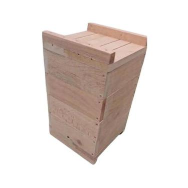 Imagem de Caixa INPA Interno 14x14cm e Externo 20x20cm para Abelhas Jataís, Iraí