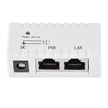 Imagem de aqxreight Adaptador de Injetor POE Splitter Power Over Ethernet para Equipamentos LAN, o Suporte LAN P POE SplitterPOE InjectorPOE SplitterAdaptador POEPower Over Ethernet Injector para (Branco)