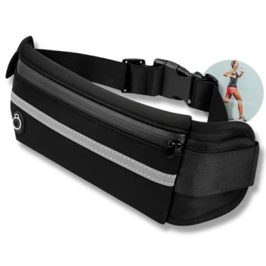 Imagem de Pochete Slim Fitness Esportiva, Porta Celular Impermeável, para Corrida, Academia, Bike, Trilha e Acampamento – Masculina e Feminina (Azul)