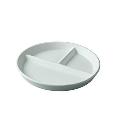 Imagem de Prato de serviço prato de jantar dividido prato de café da manhã louça de cerâmica infantil pratos domésticos (cor: C)