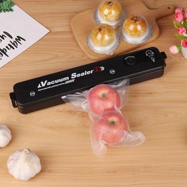 Imagem de Seladora a vacuo de Alimentos Doméstica Bivolt Hermética Vacuum Sealer