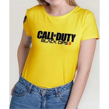 Imagem de Camiseta Camisa de Algodão Adulto Masculina Feminina  Gamer Jogo Call 