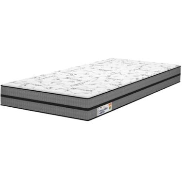 Imagem de Colchão Solteiro Plumatex Ortovip D33 Misto Firme Ortopédico, Antiácaros e Hipoalergênico - Suporte Perfeito para Coluna e Postura - 88x188x18cm