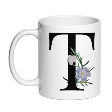 Imagem de SIUNY Canecas de café personalizadas para presente em T - Caneca de chá de presente com monograma para mulheres, presente de aniversário e Natal para sua esposa, dia da mãe, avó, namorada, amizade