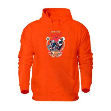 Imagem de Moletom Masculino Bolso Canguru Capuz Estampado Basico Cordao Ajustavel Flanelado Dia a Dia