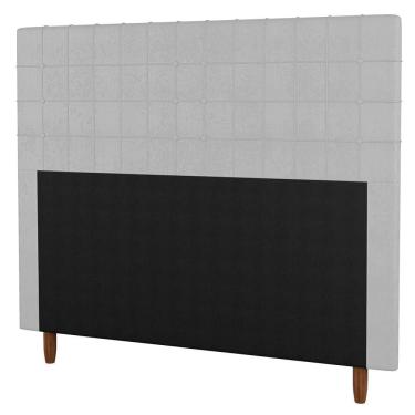 Imagem de Cabeceira Cama Box Casal Queen Size Parisis 160cm Sintético Branco - Desk Design