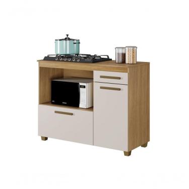 Imagem de Balcão Para Cooktop Cronos 5 Bocas Arte Móveis Cinamomo-off