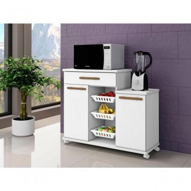 Imagem de Armário De Cozinha Com Fruteira Teresina Arte Móveis Branco