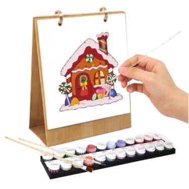 Imagem de Calendário 2026 | Calendário de arte para colorir, agenda divertida com 12 pinturas a óleo pintadas à mão diferentes para adultos, professores, crianças, casa, mesa, escola, aula