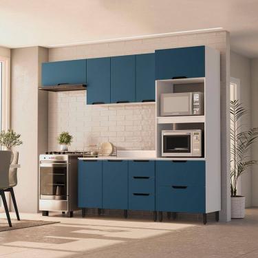 Imagem de Guarda Roupa Solteiro 2 Portas 3Gavetas Flex Color York Luciane