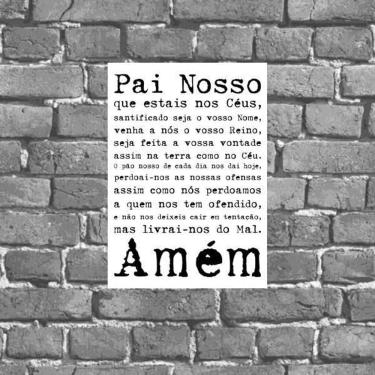 Imagem de Placa Decorativa Oração Pai Nosso 18X27Cm
