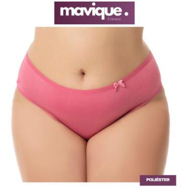 Imagem de Kit com 3 Calcinhas calçola plus size Rose  tamanhos 46 48 50 52 54 56