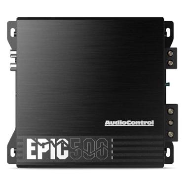 Imagem de AudioControl EPIC500 Epic Series Amplificador subwoofer de áudio automotivo monobloco compacto de 1 canal 500 Watt RMS, Classe D, Epic Boost, filtro subsônico, filtro passa-baixo, botão de graves
