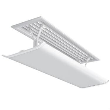 Imagem de Defletor de ventilação ajustável para casa, bloqueador de ar frio, tampa de ventilação AC, capas de ventilação do aquecedor, defletor de ar condicionado de parede, 20 x 80 cm, evita fluxo de ar direto