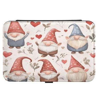 Imagem de Burbuja Caixa de joias de viagem de gnomos de dia dos namorados, presente para mulheres e meninas, estojo de joias portátil de couro PU organizador para brincos, anéis, colares e pulseiras