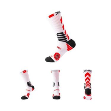 Imagem de Meias De Compressão Pretas Para Homens, Respiráveis, Longas, Para Corr