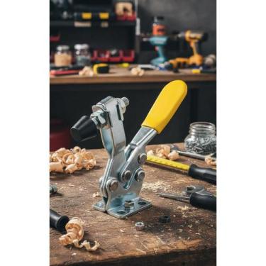 Imagem de Grampo Aperto Rápido 225kgf C/ Trava Segurança Horizontal - Congratula