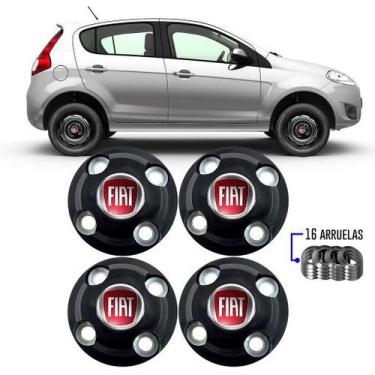 Imagem de Jogo Calotinhas Centrais Fiat Aro 13 14 15 Uno Palio Punto