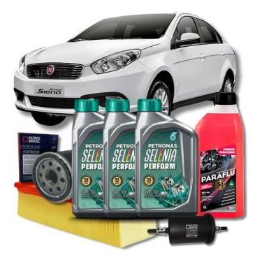 Imagem de Kit troca de oleo fiat grand siena/novo palio selenia 5w30 - PETRONAS 