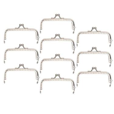 Imagem de Purse Frame Estink Metal, 10 peças, 8,5 cm/161 g de ferro, ouro/prata